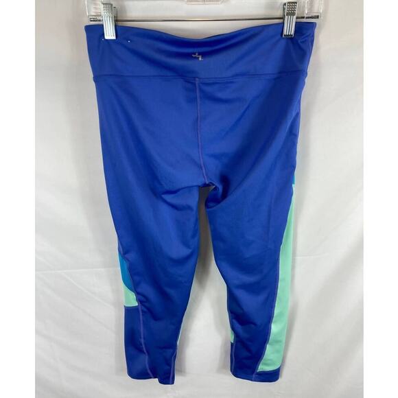 Joy Lab Color Block Blue Cropped Leggings Size Medium - Picture 7 of 8